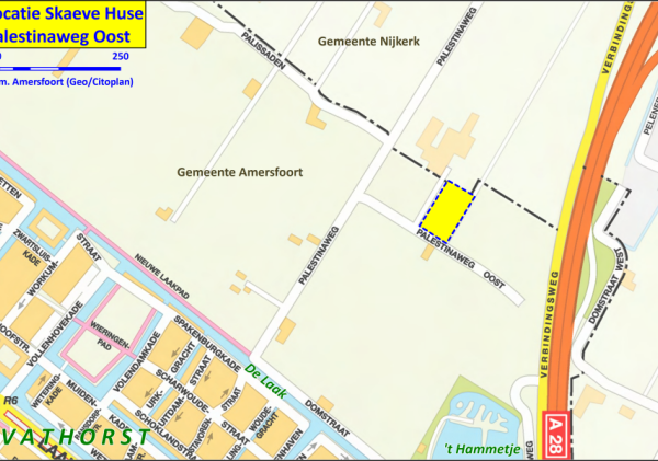 Kaart met de locatie voor de Skaeve Huse