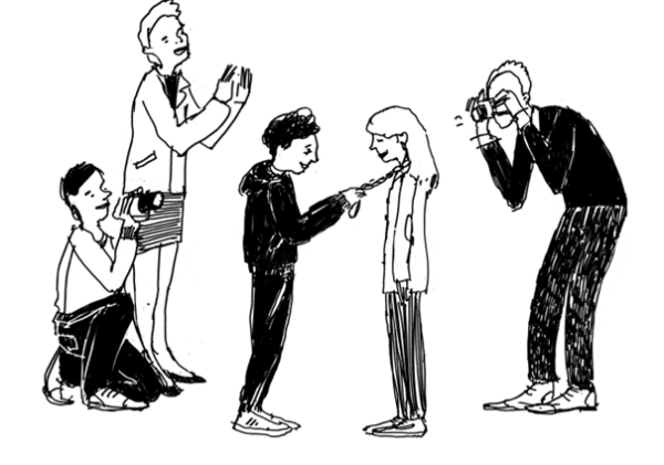 Tekening van een kind dat wordt benoemd tot kinderburgemeester