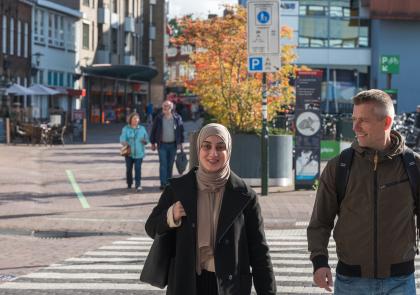 Werknemers gemeente Amersfoort die wandelen